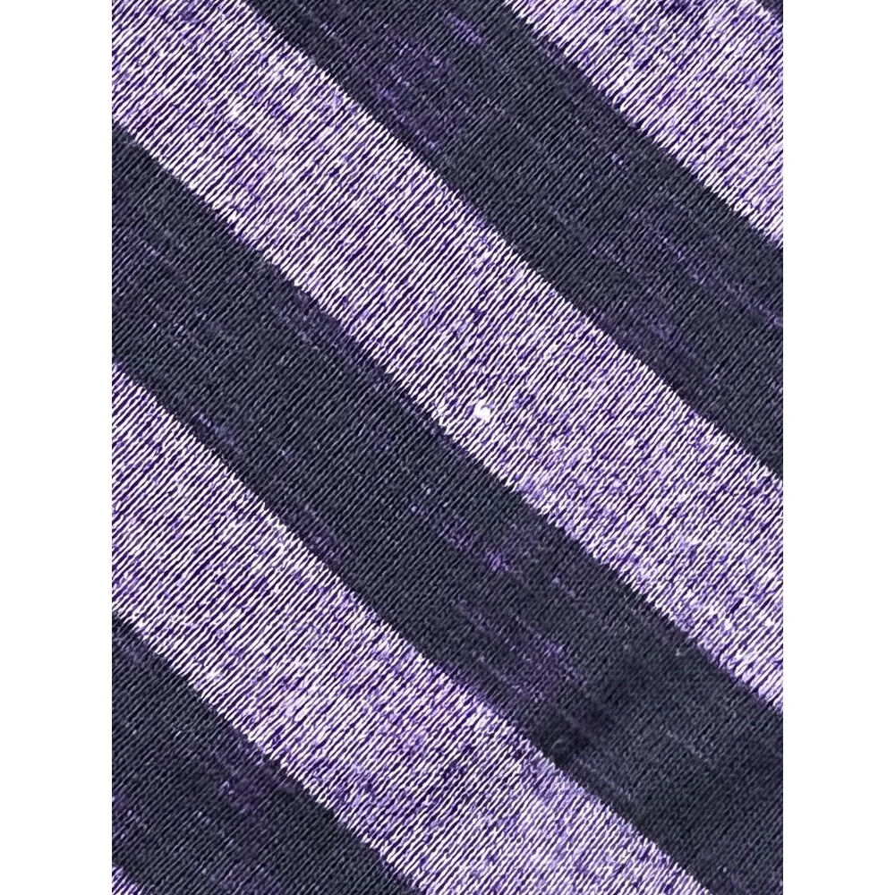 Andrea Purple Striped Top Womens Knit Shirt Dolman Short Sleeve Plus Size 3X - Picture 11 of 16